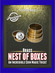 Coin in Nest of Boxes - Brass Magic