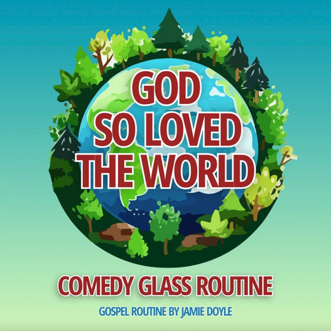 God So Loved the World - Comedy Glass in Newspaper